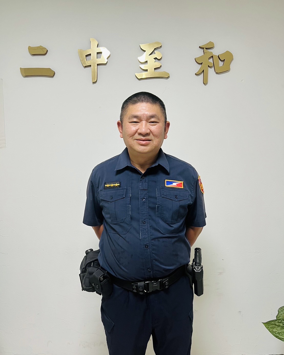 台北市保安大隊第二中隊警員王俊傑。圖/警方提供