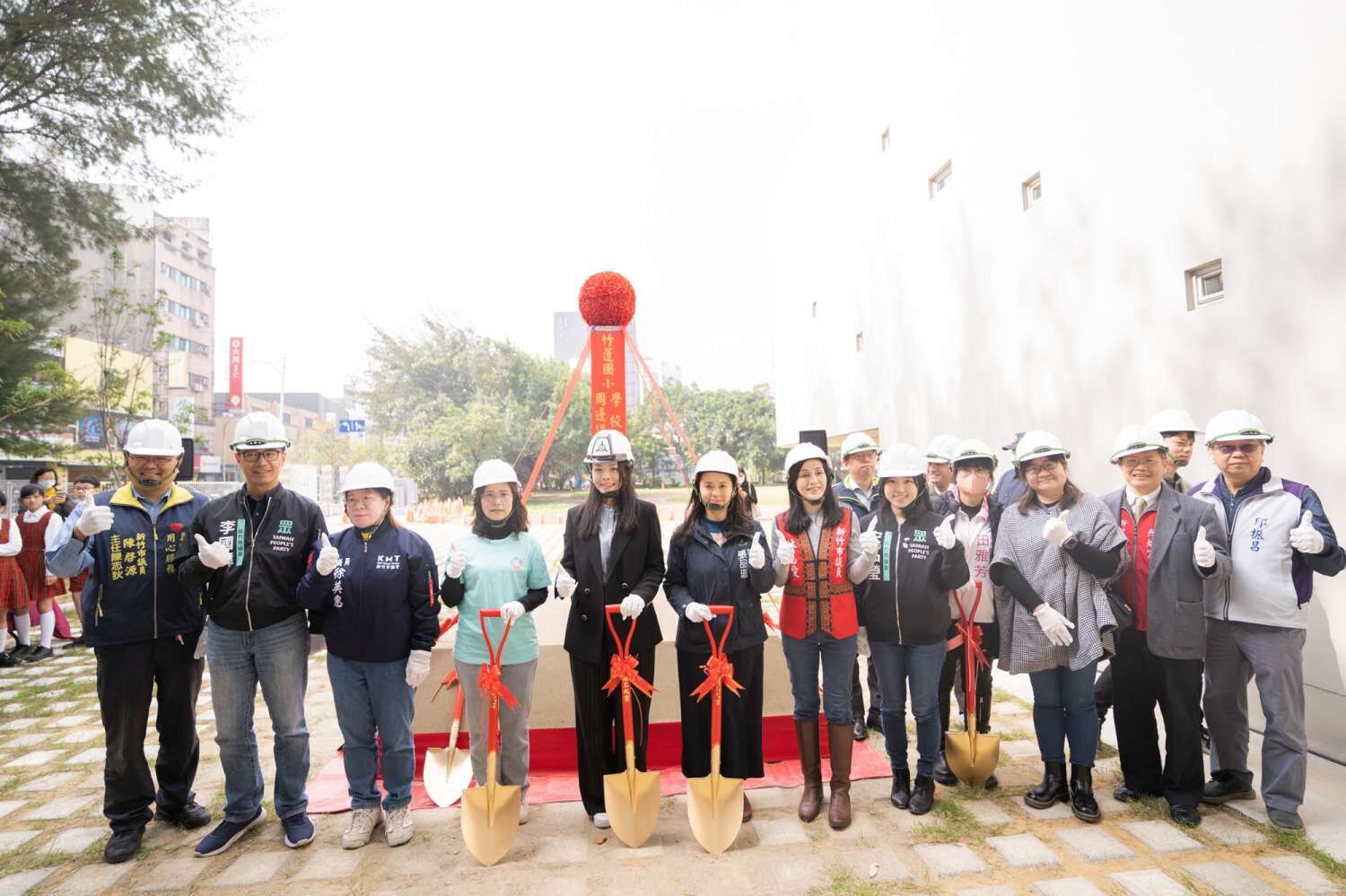 竹蓮國小整建開工動土！ 高虹安：提供學生優質運動場地