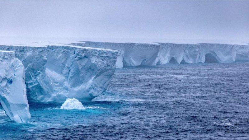 全球最大冰山a23a北漂-一兆噸恐逐漸消融