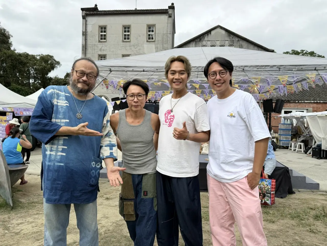 金曲歌王謝宇威、劉志遠、柯大堡、張啟樂攜手獻唱「好友港節」。(圖/好友港節市集提供)