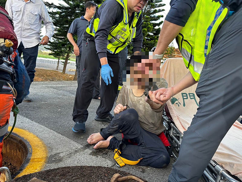 偷剪電纜線跌落塔井 苗警甕中捉鱉送辦