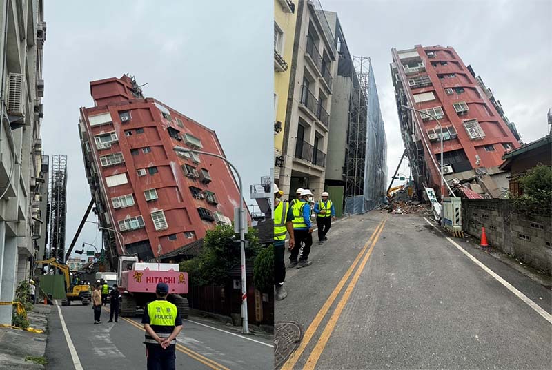 現場第一手，拍攝方向為花崗街往軒轅路方向。